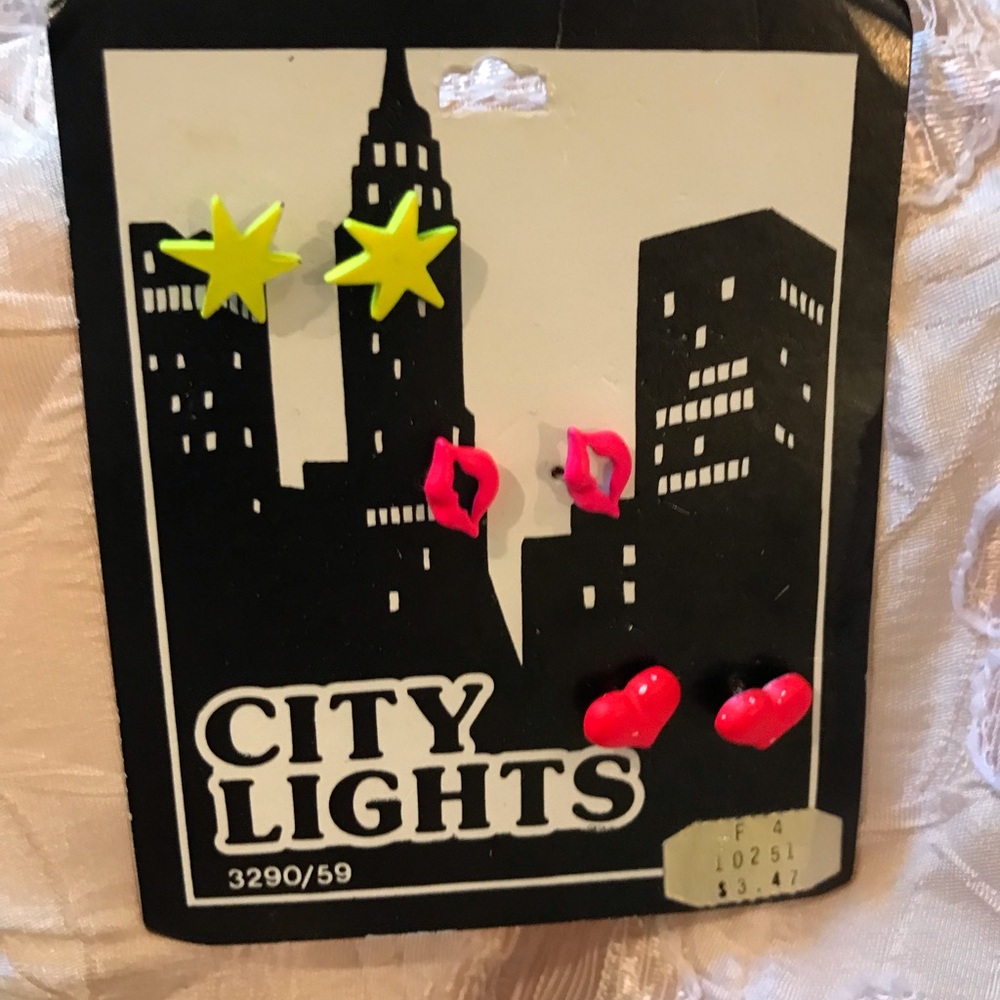 Vintage 80’s earrings set